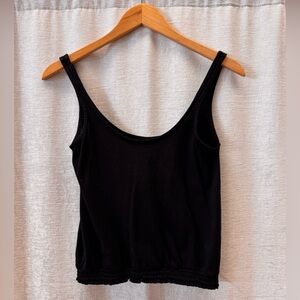 Bobi tank top with cinched band on bottom.
